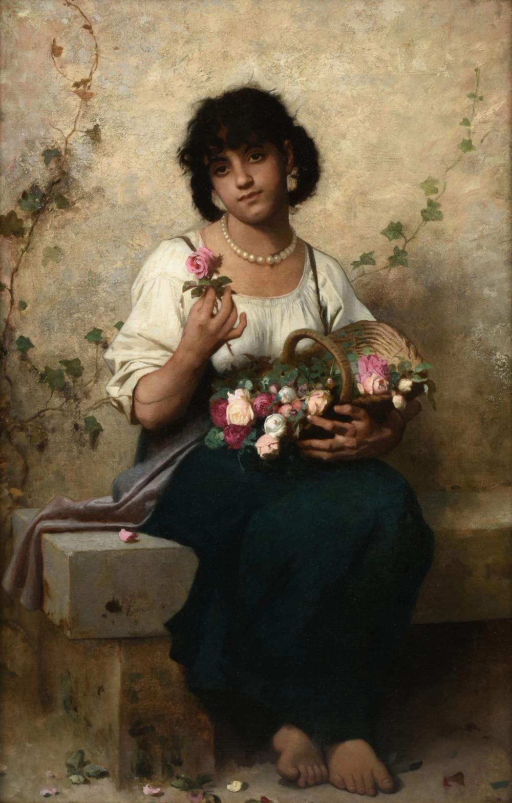 Venditrice di rose